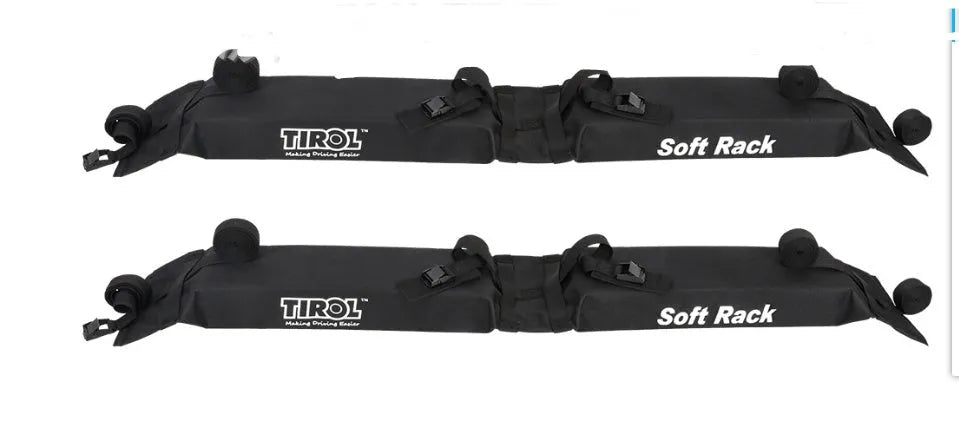 Foldable black car roof rack luggage carrier 600D Oxford cloth PVC on a car roof