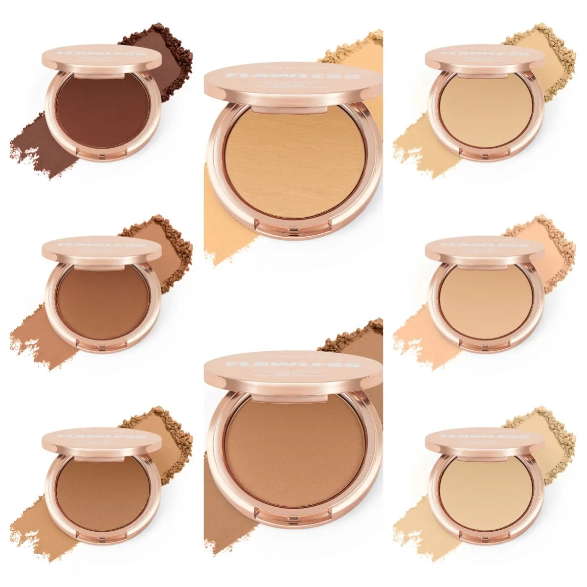 PHOFAY Matte Setting Pressed Powder compact 8g in hand with powder-puff for T-zone mattifying
