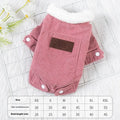 Grey lambswool lined pet vest with fleece padding for dog winter clothing