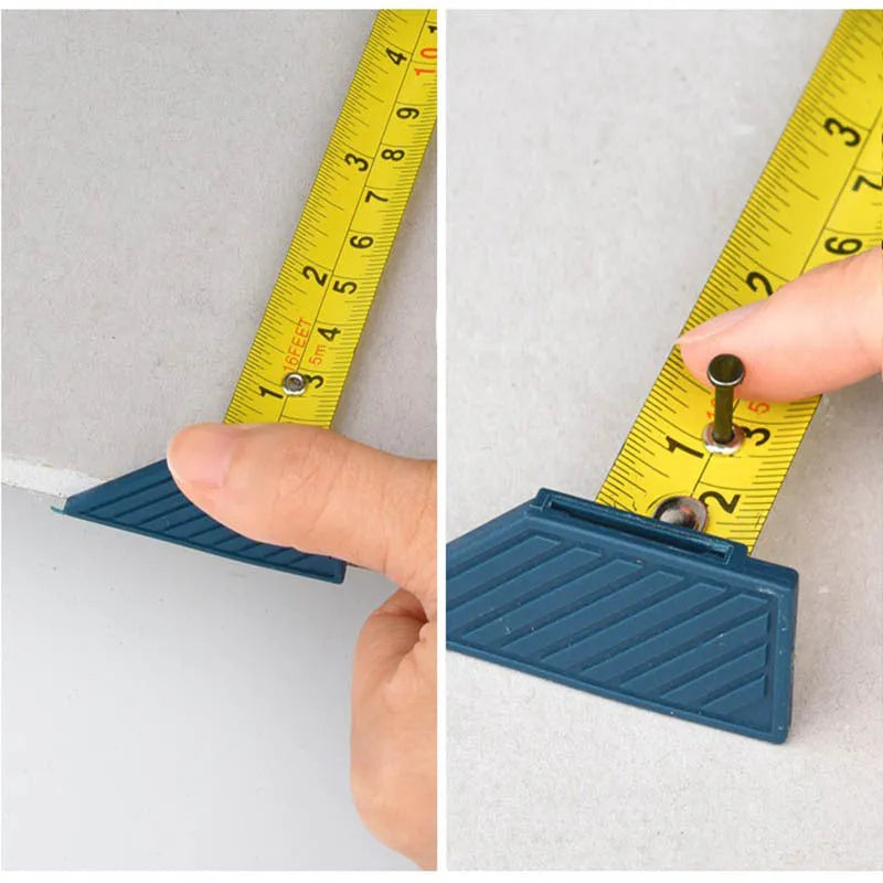 Blue manual multifunctional cutter for dust-free cutting of gypsum board and foam board.