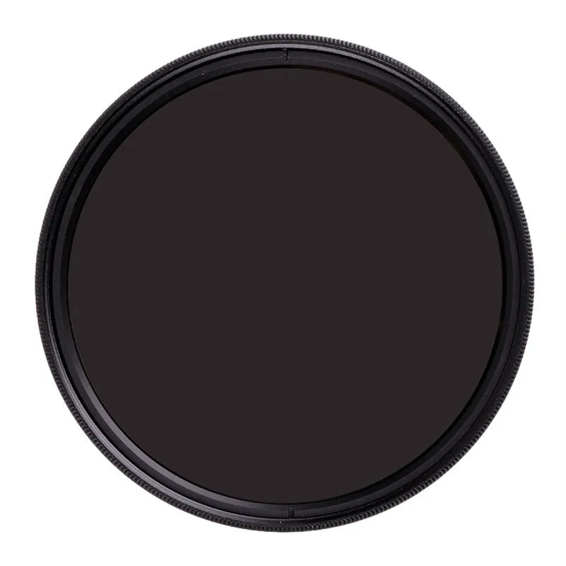 ND8 neutral density camera lens filter with aviation aluminium frame in various thread sizes.