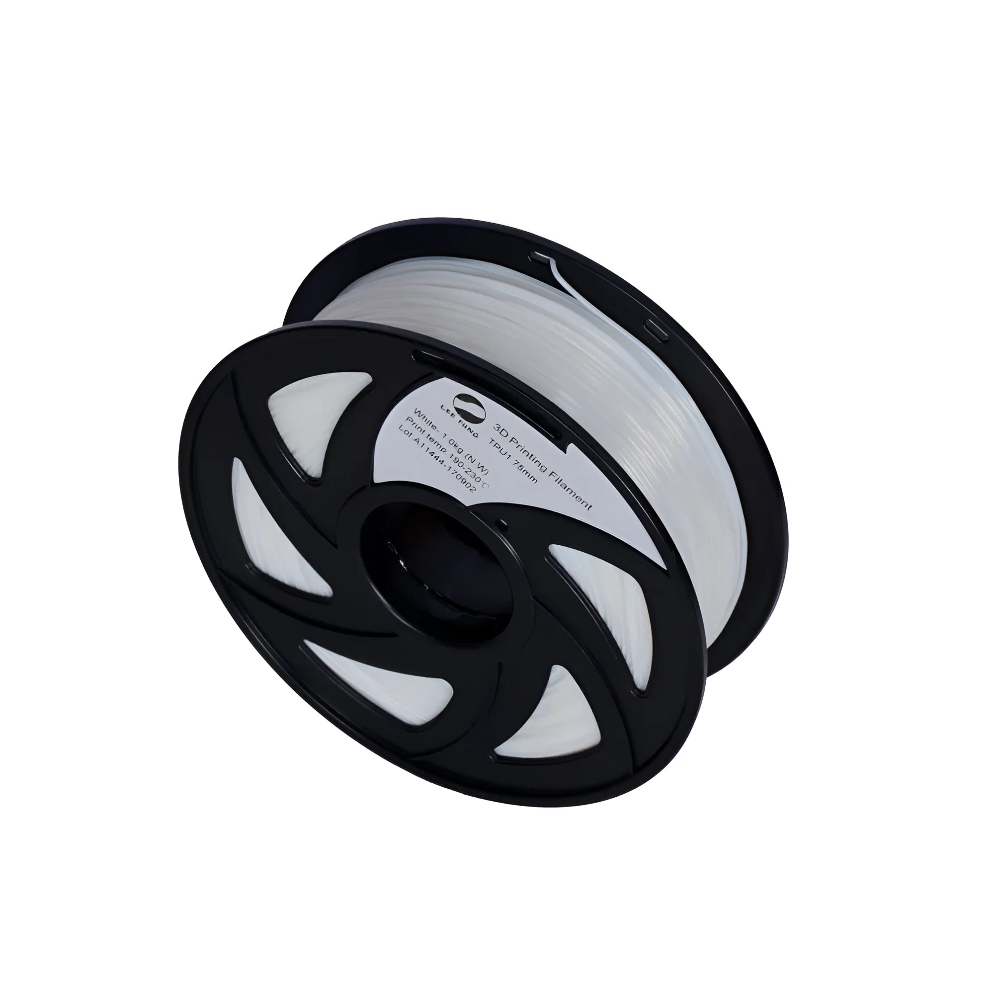 Black TPU filament spool for flexible 3D printing pen consumables