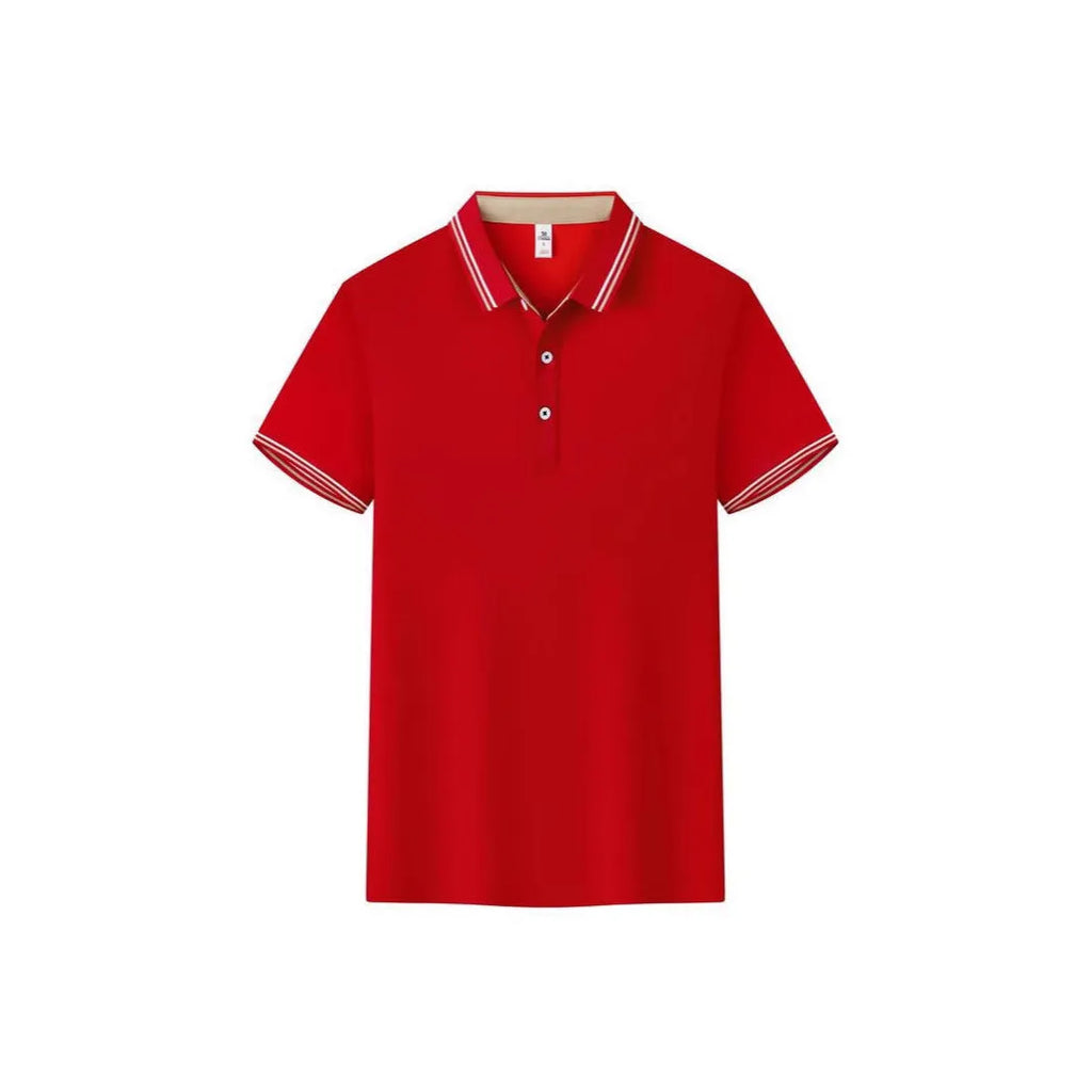 Cotton blend short sleeve polo workwear with collar in slim fit, available in multiple colours and sizes