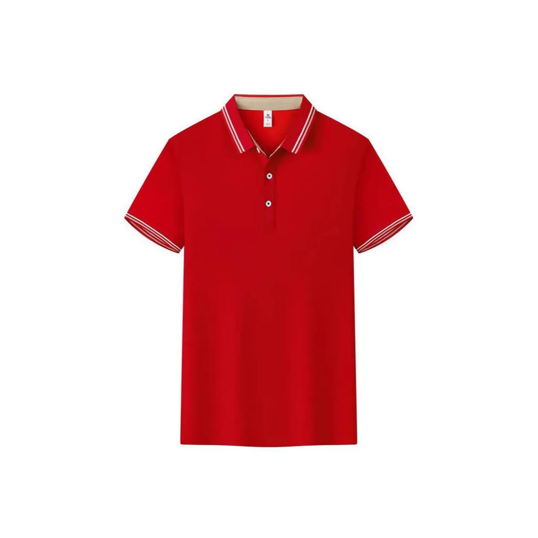 Cotton blend short sleeve polo workwear with collar in slim fit, available in multiple colours and sizes