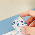 Brick-shaped rubber eraser for student pencil correction on paper