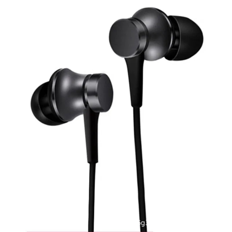 Piston wired in-ear headphones with 3.5mm plug in black, blue and red colour options.
