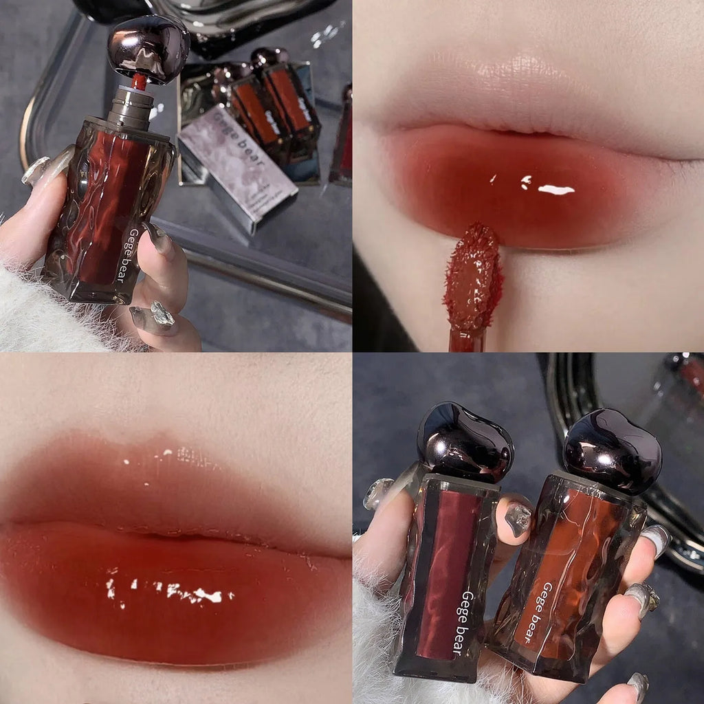 Glacier Lava Lip Lacquer water light mirror makeup lip gloss with seven colour options