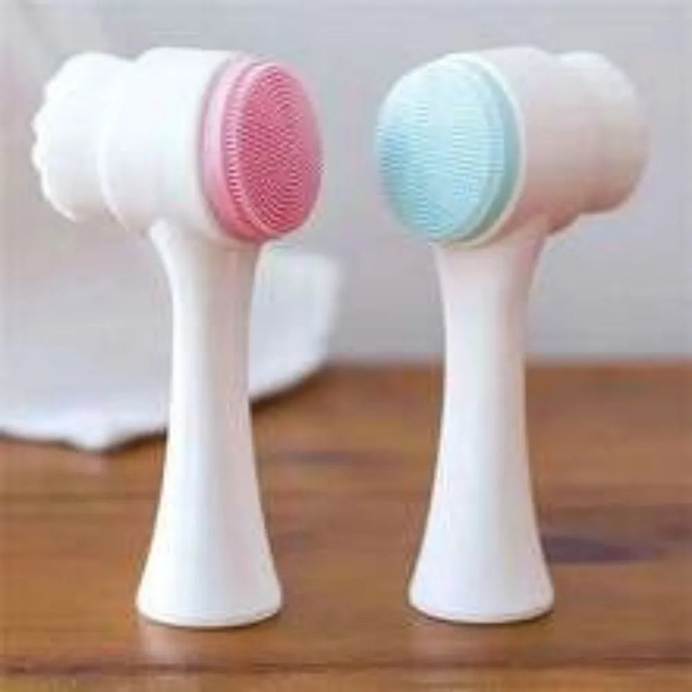 Blue nylon bristle pet paw brush with PP handle for dogs and cats