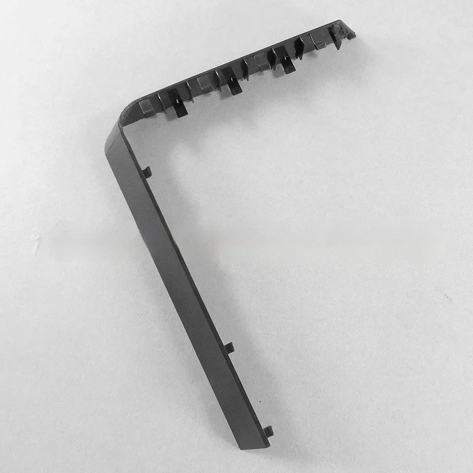 Black and white plastic hard disk baffle bin cover for internal drives.