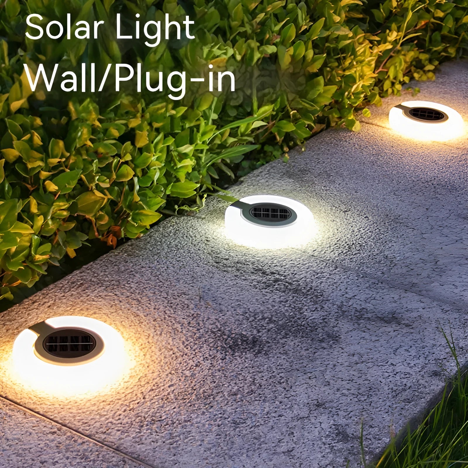 Solar underground light with folding aperture design for outdoor waterproof area illumination