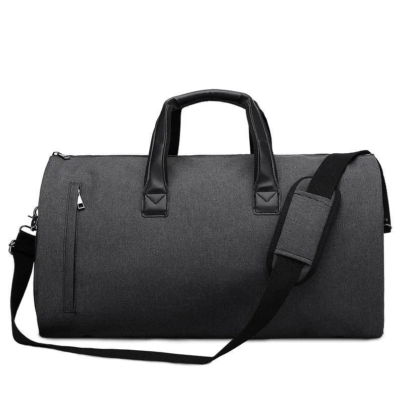 Medium oval travel bag with internal compartments for wet-dry separation in Oxford cloth