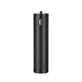 Black aluminium alloy portable power bank with a 6800mAh battery capacity, shown with dimensions.