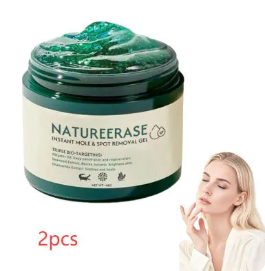 Natureerase 45g tube of hydrating mole removal gel for face and body treatment