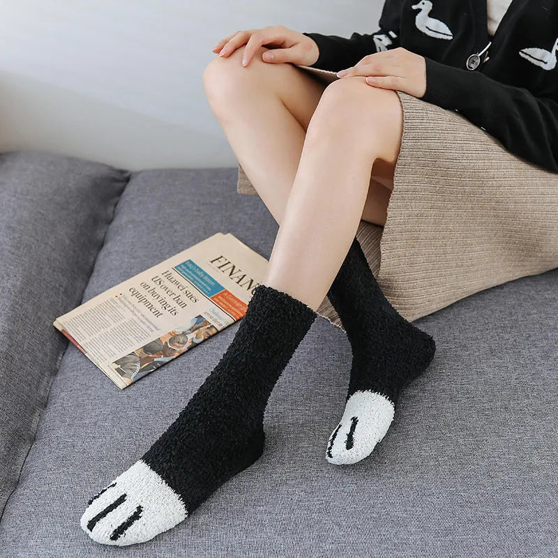 House floor socks in black, khaki, grey stripe and dot patterns for indoor use