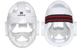 Karate helmet protective equipment for boxing in blue, red, or white colours available in sizes S, M, L, XL