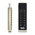 64GB fingerprint encryption USB flash drive with metal casing showing USB 3.0 connector