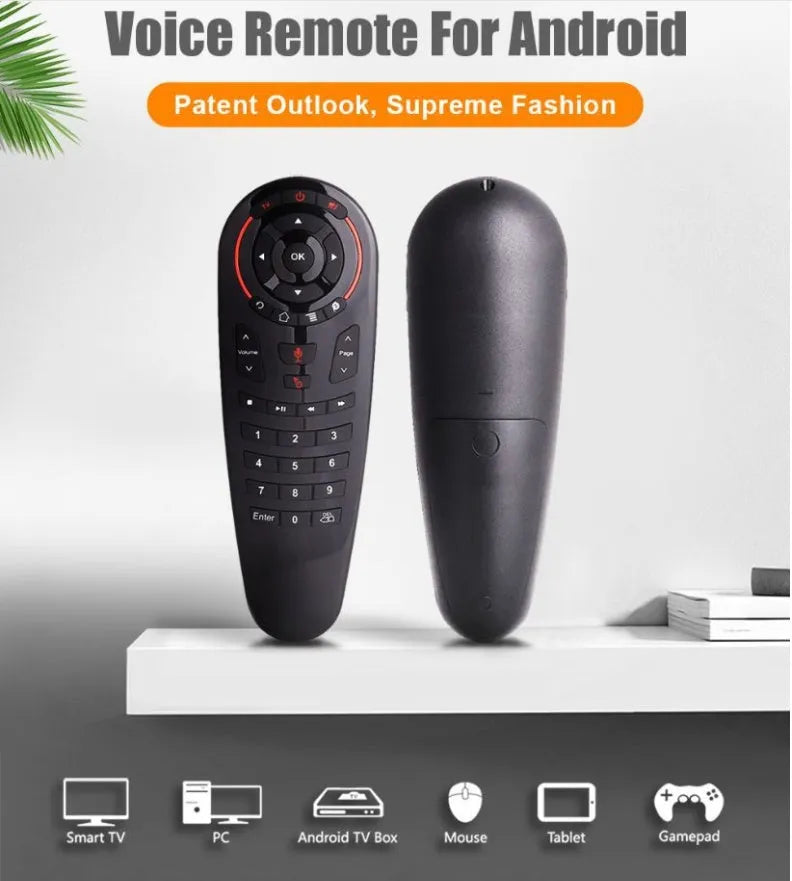 G30 wireless keyboard remote control with QWERTY keyboard and air mouse functions