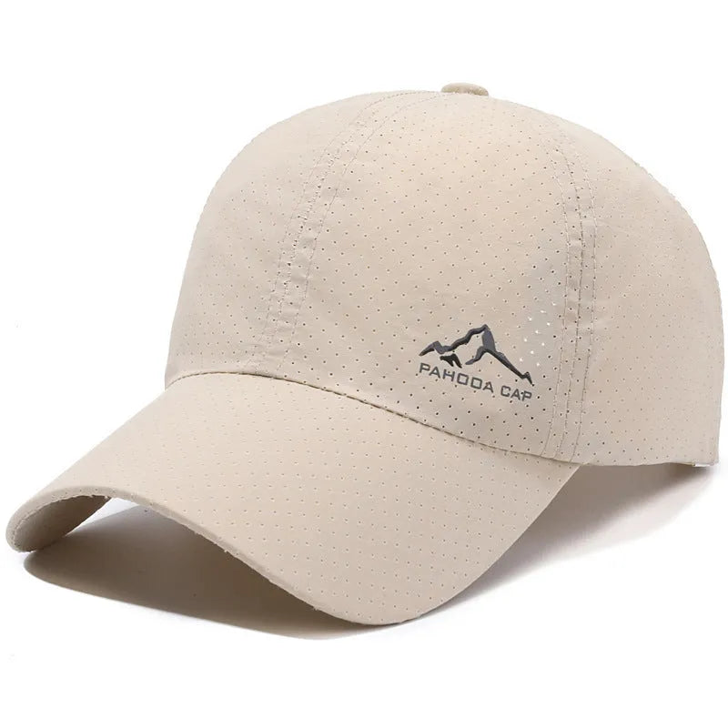 Korean-style adjustable baseball cap in polyester fabric for summer sun protection
