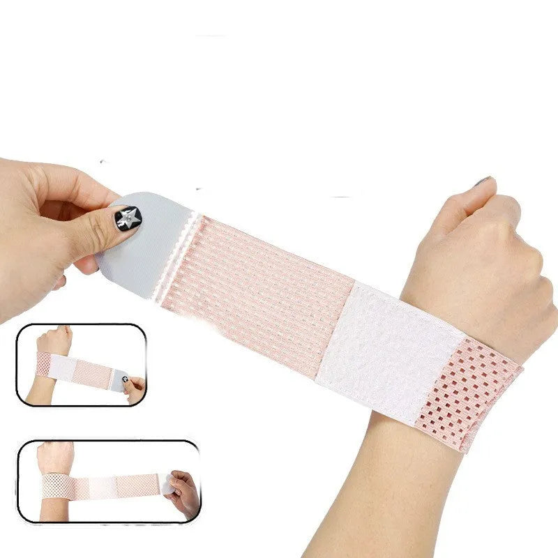 High elastic breathability athletic wristguard in black, gray, and pink colour options