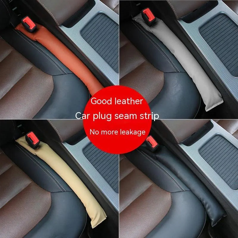 PU leather car seat gap strip in black, beige, brown or grey colours