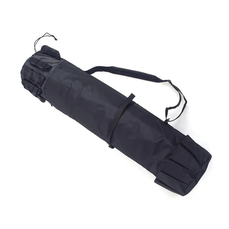 Cylindrical fishing rod bag made of Oxford cloth in army green, 116cm length, for sea fishing gear