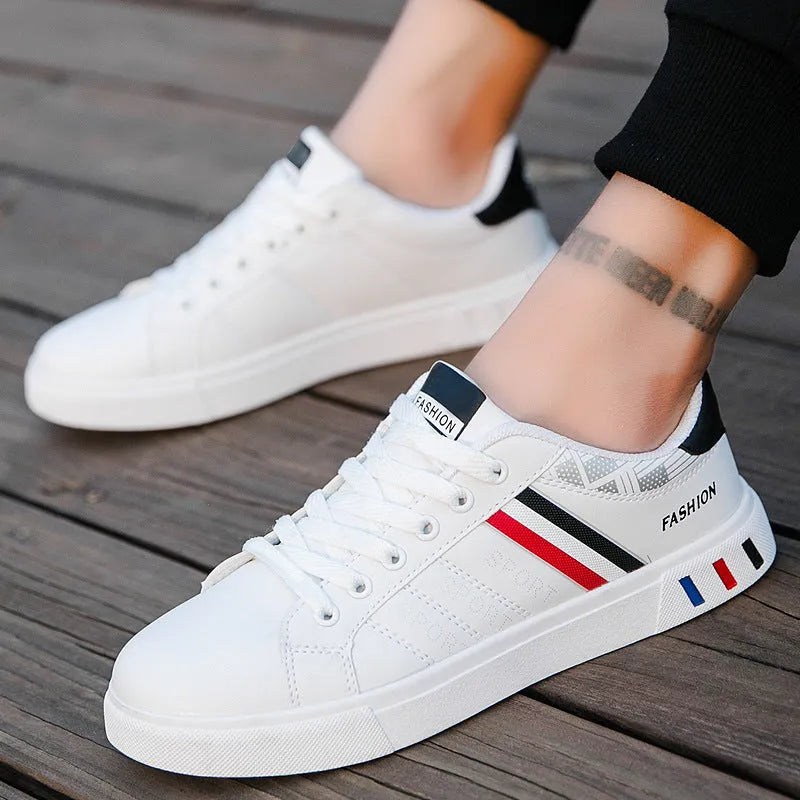 Unisex black, grey and white sports shoes with lace-up front in EU sizes 39 to 44