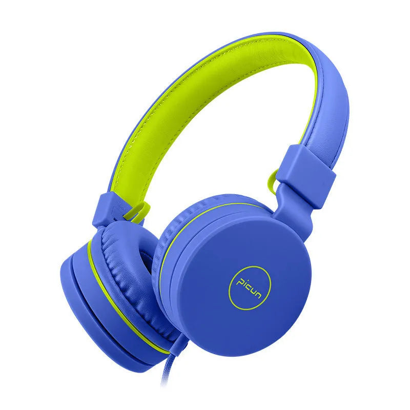 BENGOO C30 wired over-ear headphones in mint green with a braided cable and 3.5mm plug.