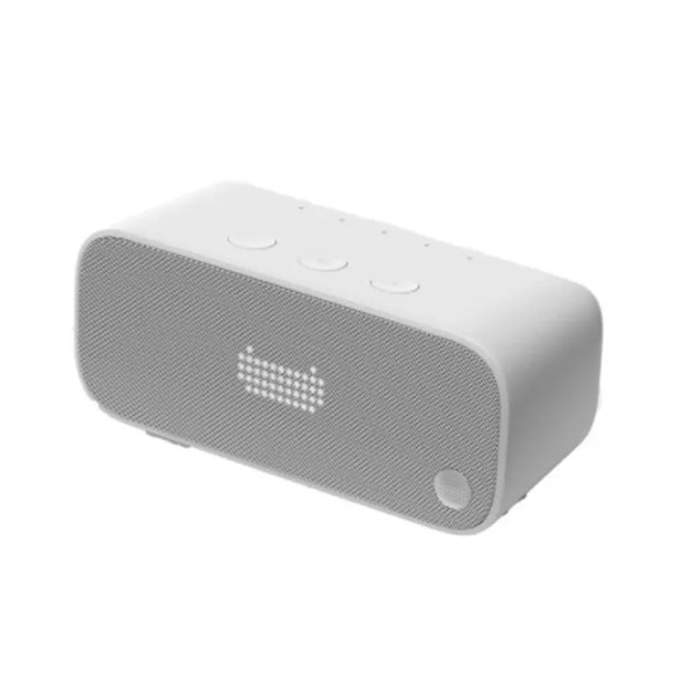 Wi-Fi smart speaker with AI assistant in blue plastic bookshelf design