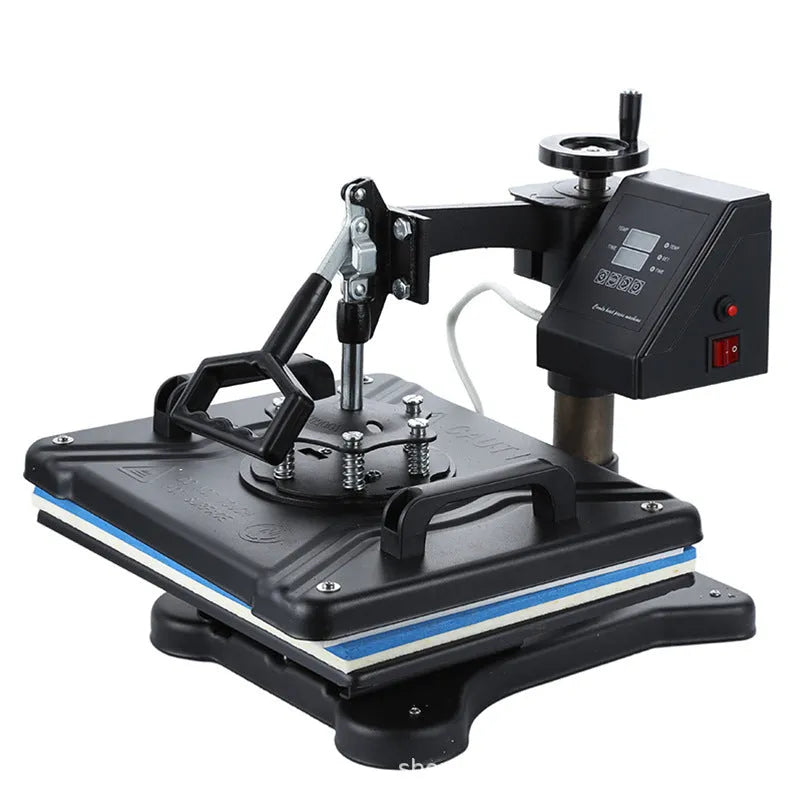 Black thermal transfer printing machine for fabric and t-shirt applications with 1250W motor