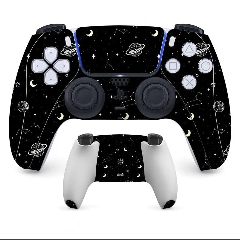 PS5 controller protective grip stickers in frosted PVC material for scratch resistance