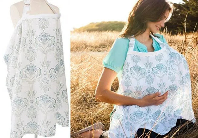 Grey breastfeeding cover with stiff frame made from breathable baby safety cotton