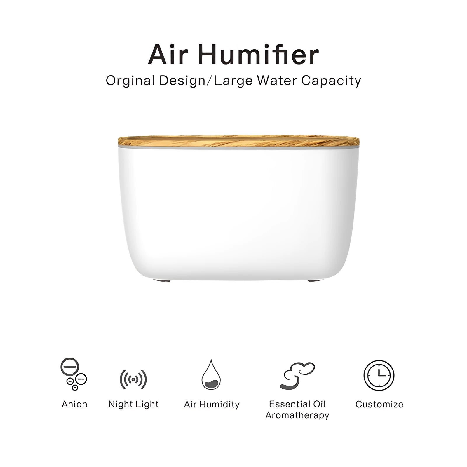 GX-22K white aroma diffuser and humidifier unit with night light and 1.8L water tank.
