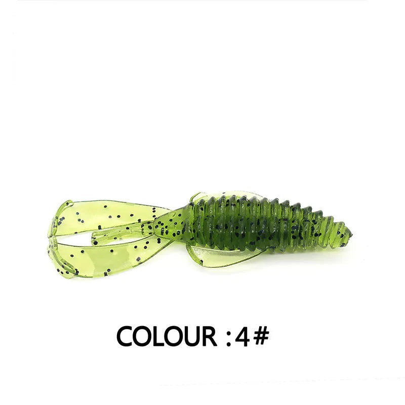 PVC soft bait fishing lure showing colour variations in 8cm and 12cm sizes