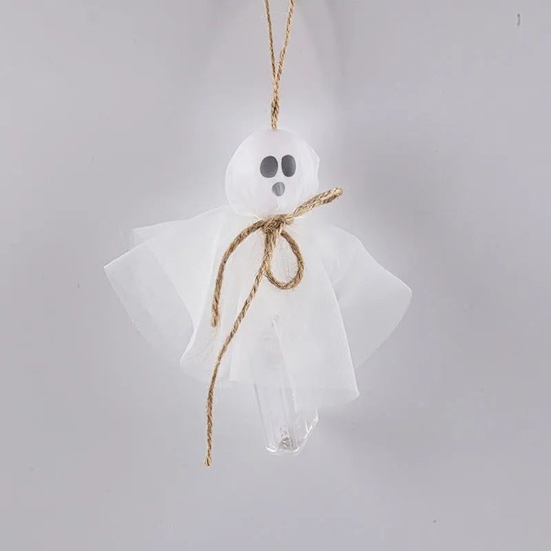 Colourful LED ghost lantern chain with battery box for Halloween decoration