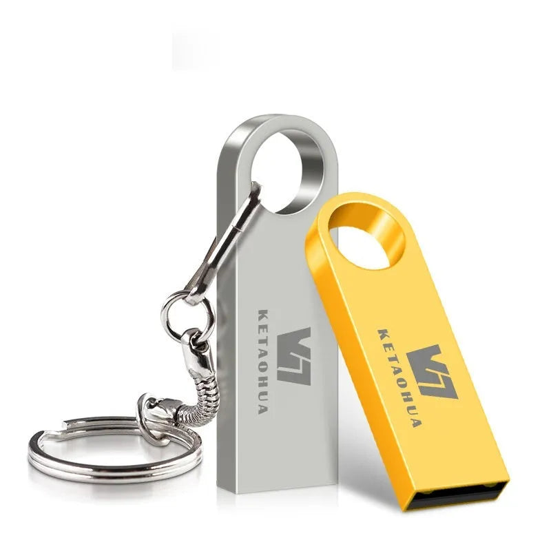 Car-shaped metal USB flash drive in silver colour showing compact design and USB connector