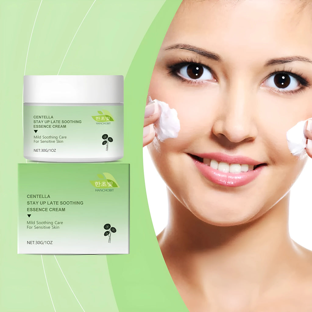 30g glass jar of Centella Asiatica Soothing Cream on a white background.