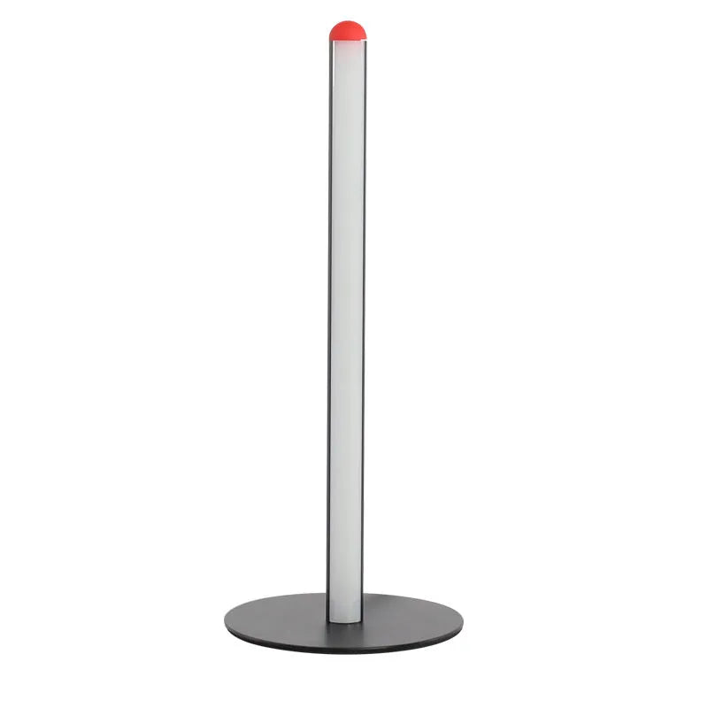 A vertical aluminium alloy floor lamp with a modern simple design, shown in three available sizes.