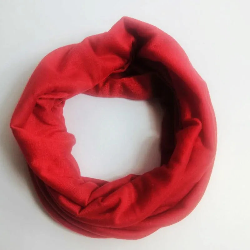 Seamless polyester headscarf for outdoor sports in various colours with free-size design