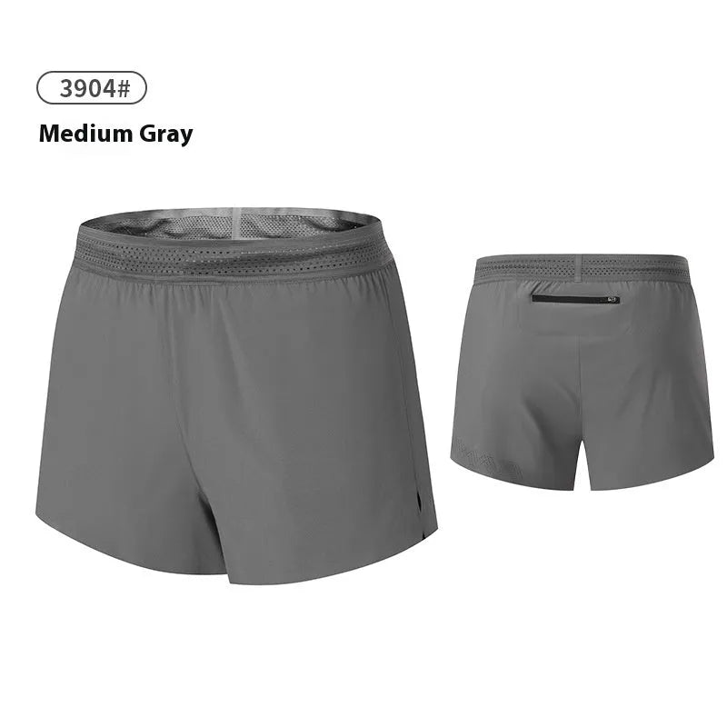 Men's solid colour polyester basketball shorts in low waist design on a neutral background