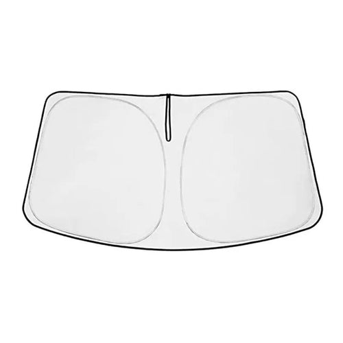 Silver tape car front windshield sunshade cover for a NOAH XOVY 90 series vehicle.