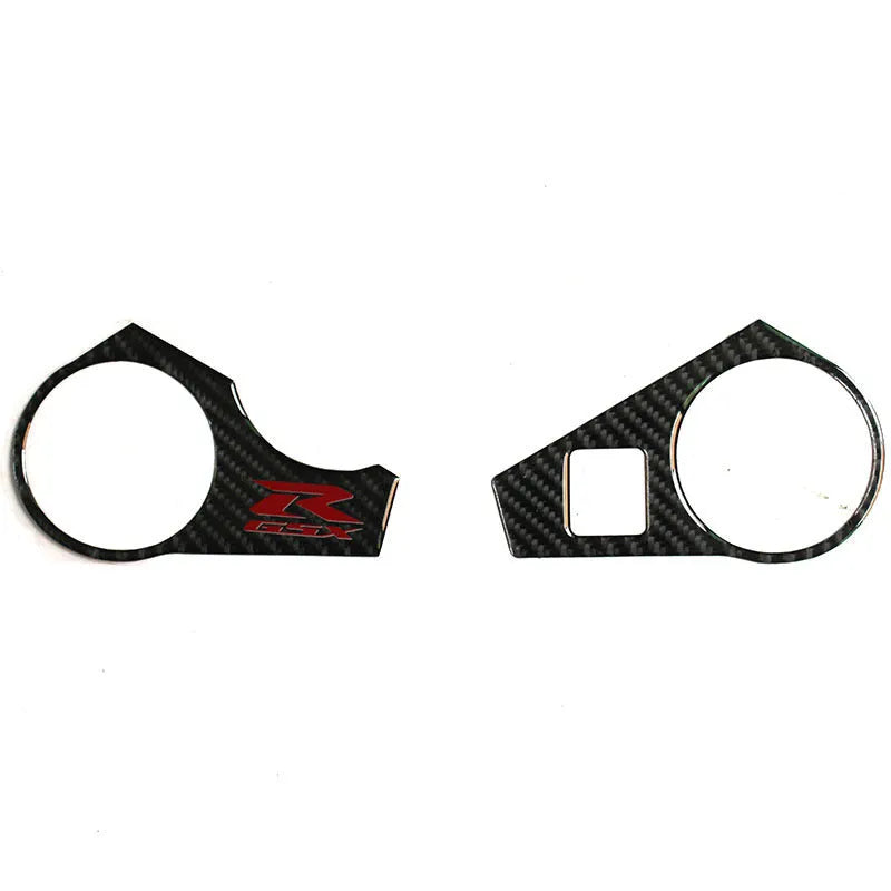 Black carbon fibre pattern adhesive sticker for SUZUKI GSXR1000 L1 motorcycle upper fairing plate.