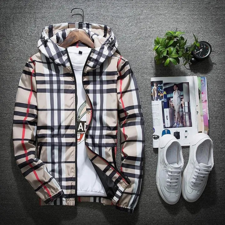 Covrlge men's camouflage hooded jacket with luminous zipper spring casual coat MWJ011 in green colour front view