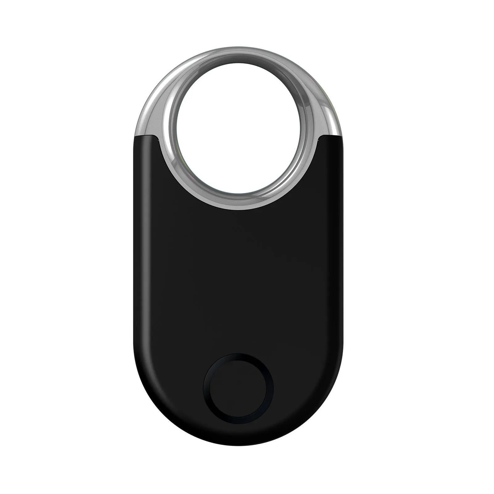 Black and white compact GPS anti-lost tracker device for pets and children