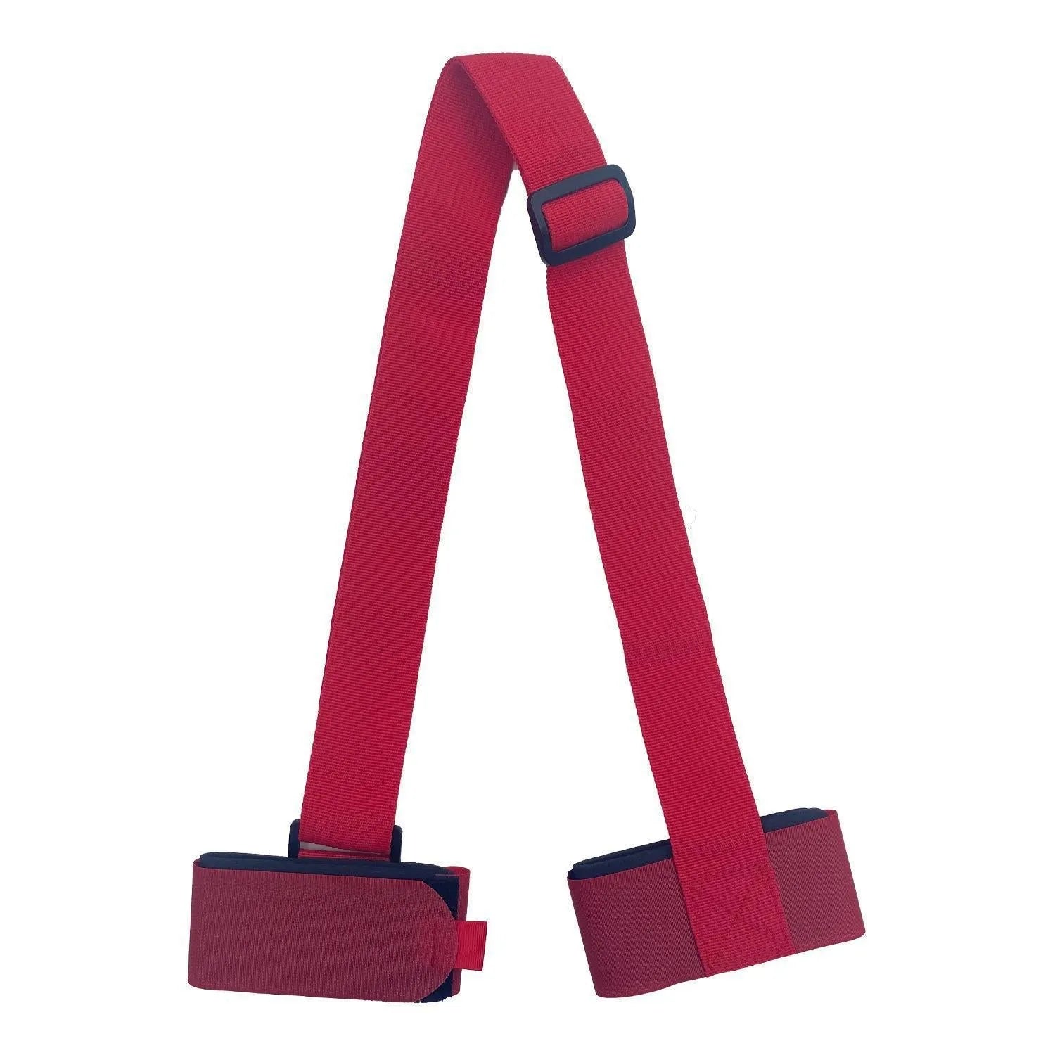 Fixed sewing skiing bandage with double-board adjustable design and hook and loop closure