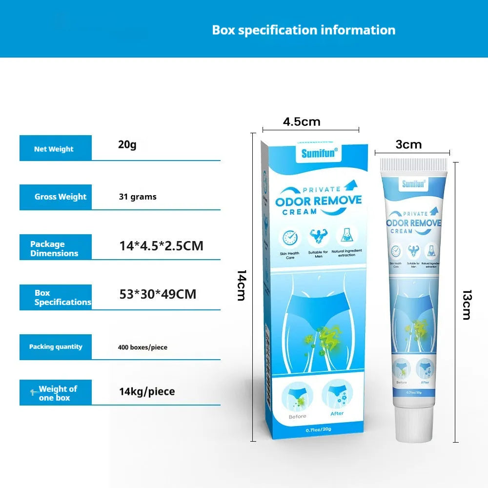 Pruritus vulvae cream 20g tube for male genital itch relief, soothing ointment
