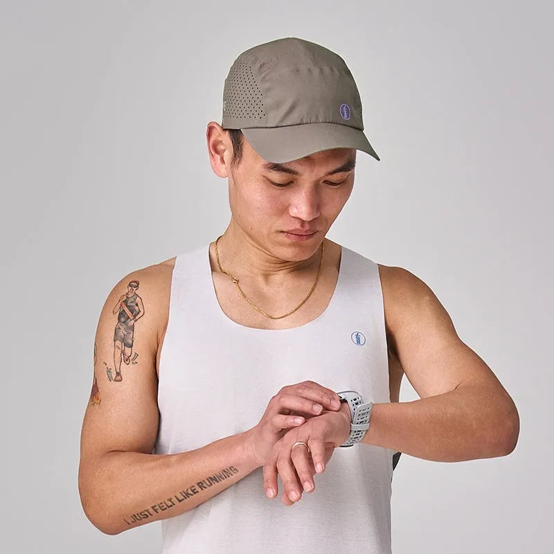 Mesh quick-dry lightweight sports cap with laser-cut ventilation in multiple colours