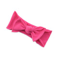 Solid colour knotted cloth headband for baby girls with bowknot design, available in 37 colours