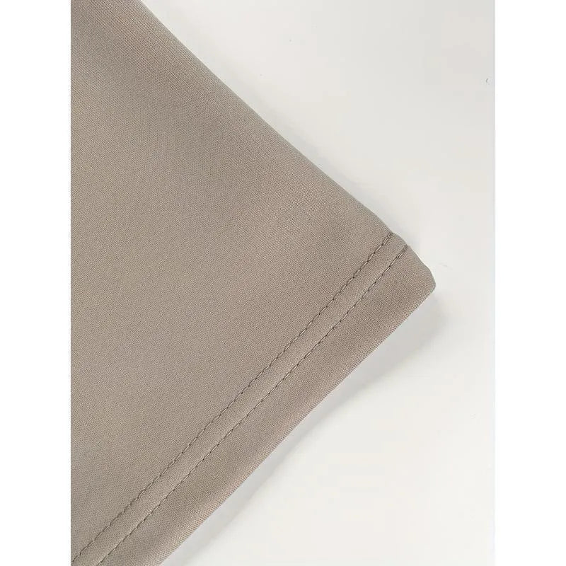 Men's solid colour loose-fit fire-retardant trousers in linen corduroy fabric.
