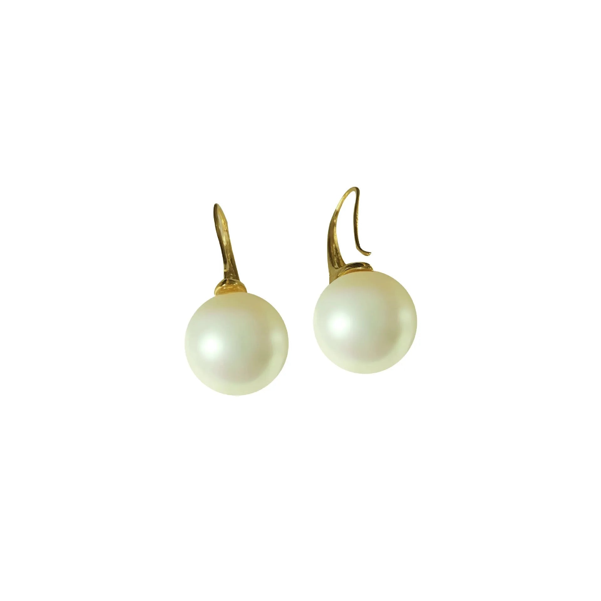 Geometric shell pearl drop earrings for women, one pair, fashionable OL style, pearl eardrops
