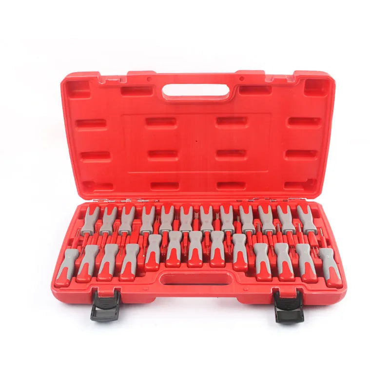 25-piece car terminal removal tool set with needle remover extractors in storage case